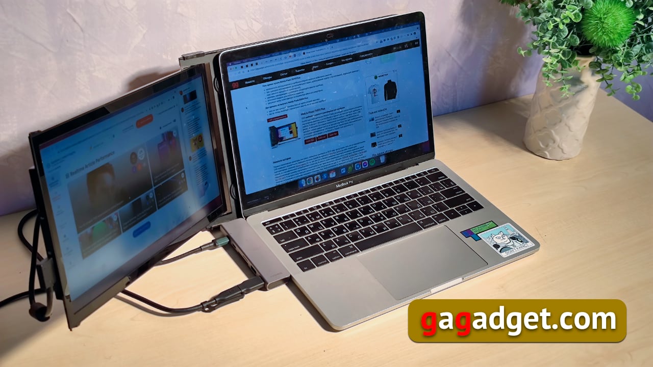 Як подвоїти екран ноутбука і зберегти мобільність: огляд USB-монітора-трансформера Mobile Pixels DUEX Plus-2