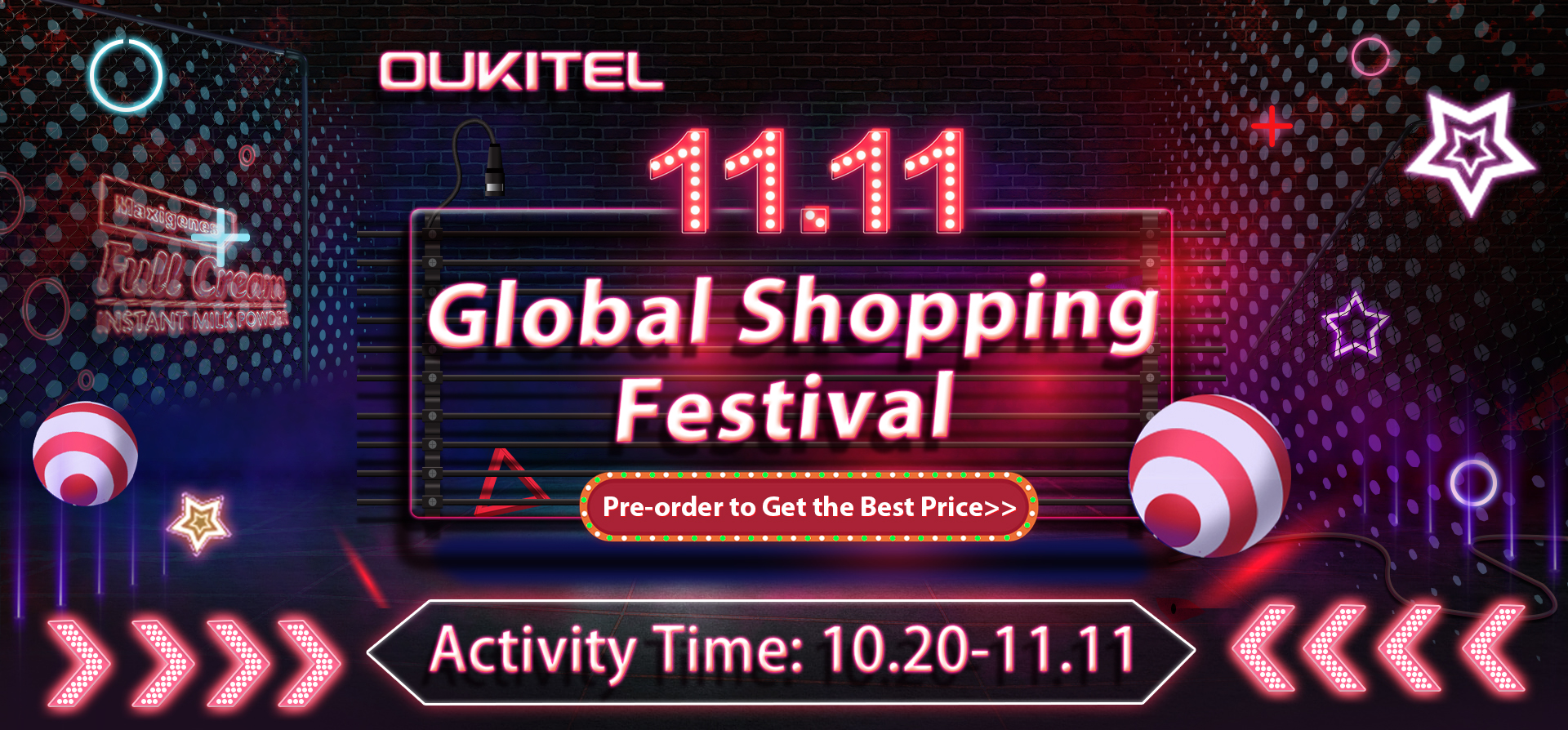 Смартфоны OUKITEL на распродаже 11.11: скидки до 50% OUKITEL 11.11 Brand sale.jpg