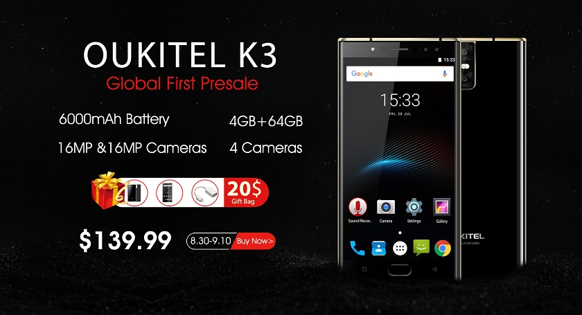 OUKITEL K3 presale starts .jpg