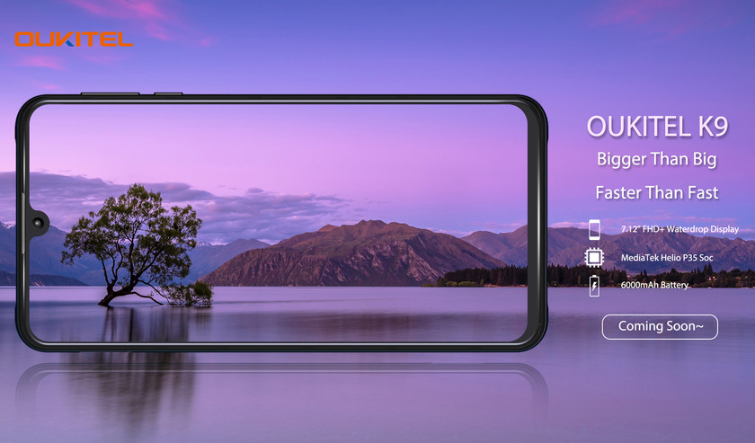 OUKITEL K9: 7.12-дюймовый гигант с аккумулятором на 6000 мАч — скоро