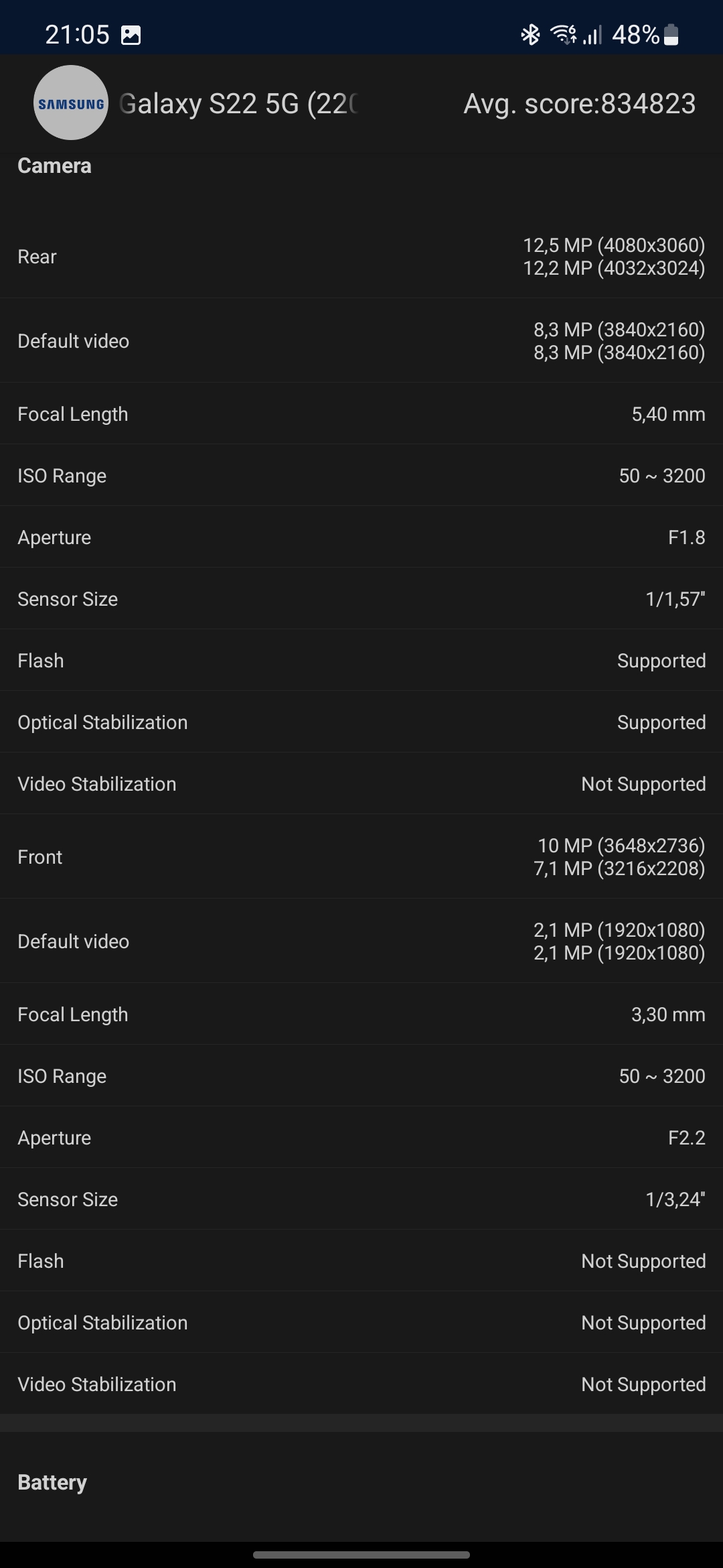Test du Samsung Galaxy S22 et du Galaxy S22+ : produits phares universels-115