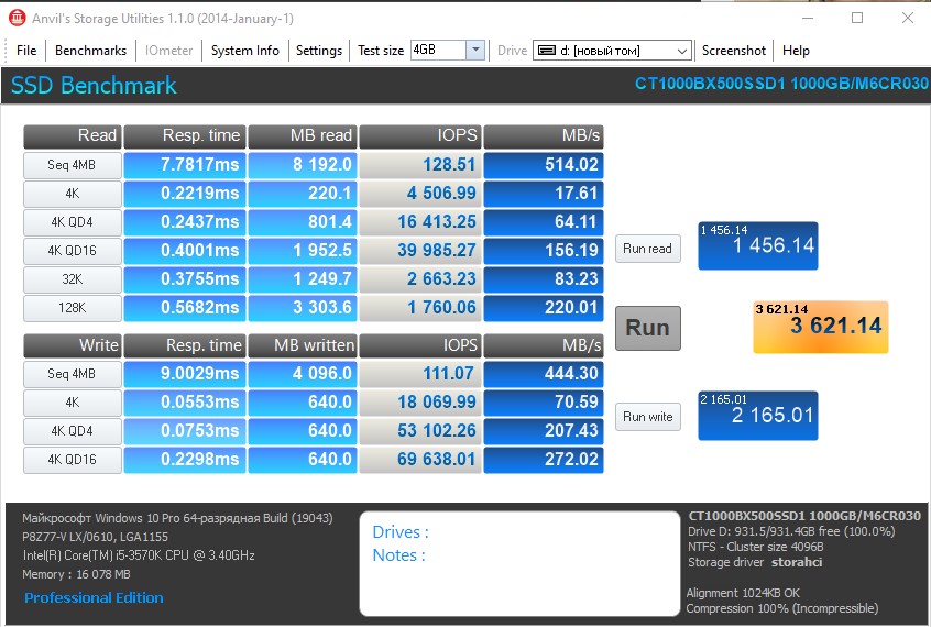 Crucial BX500 1TB Review: Low-Cost SSD as a Storage instead of HDD-21