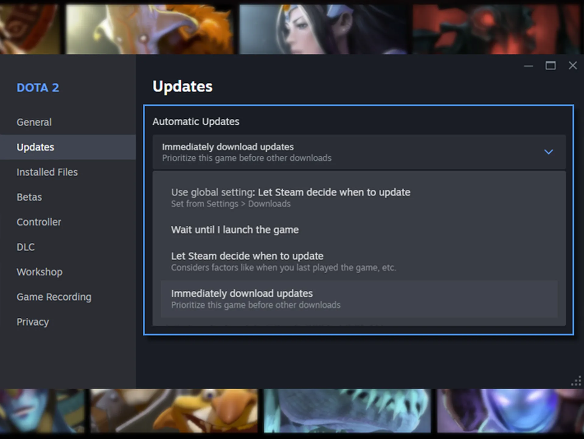 Приклад нової системи оновлень. Ілюстрація: Valve