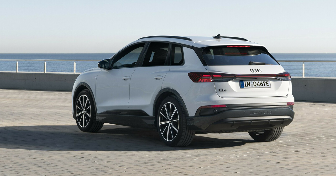 Audi Q4 40 e-tron in motion