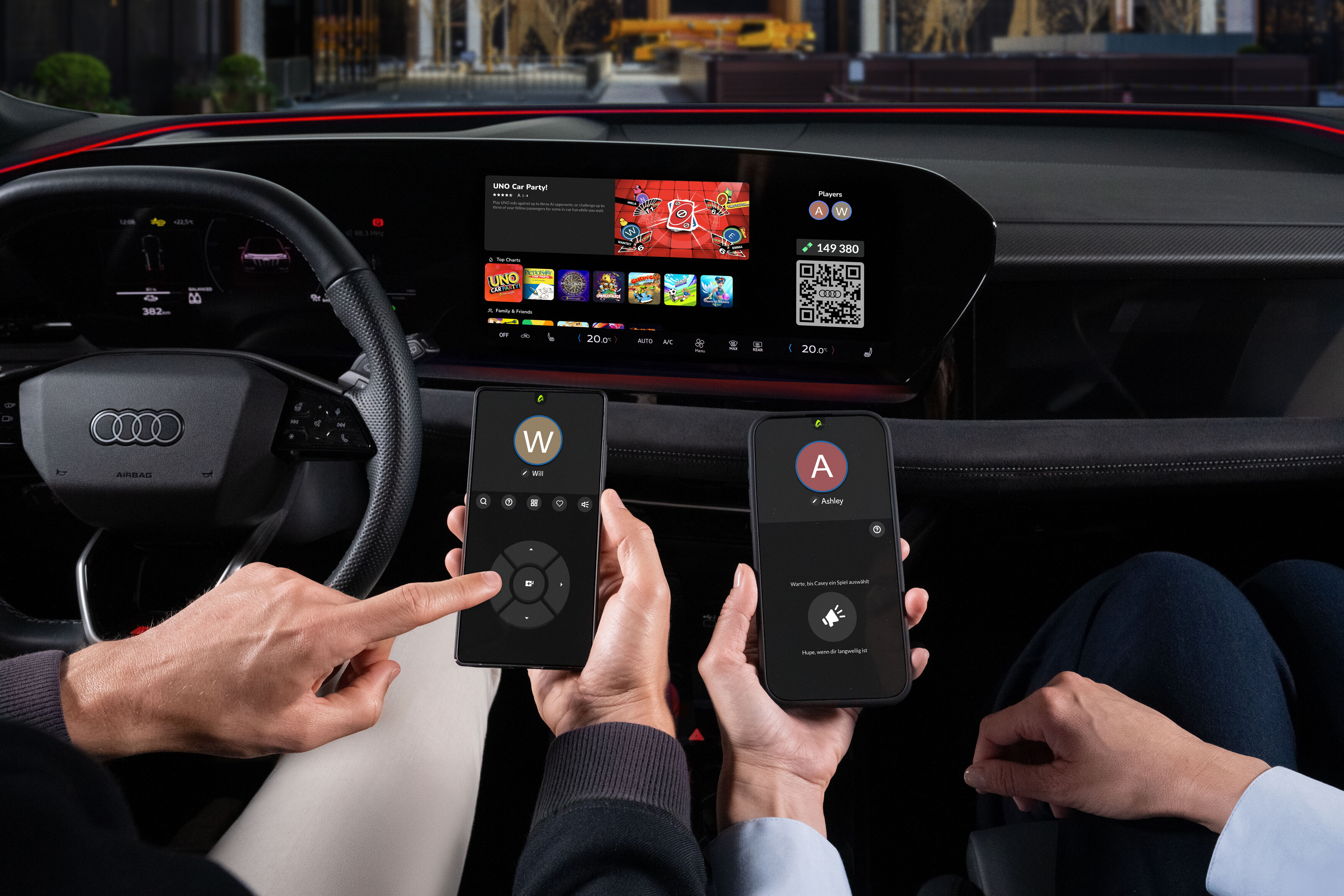 Ігровий інтерфейс Audi з інтеграцією AirConsole