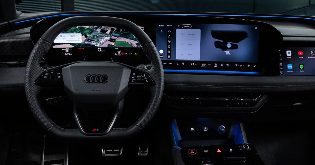 Updated Audi steering wheel
