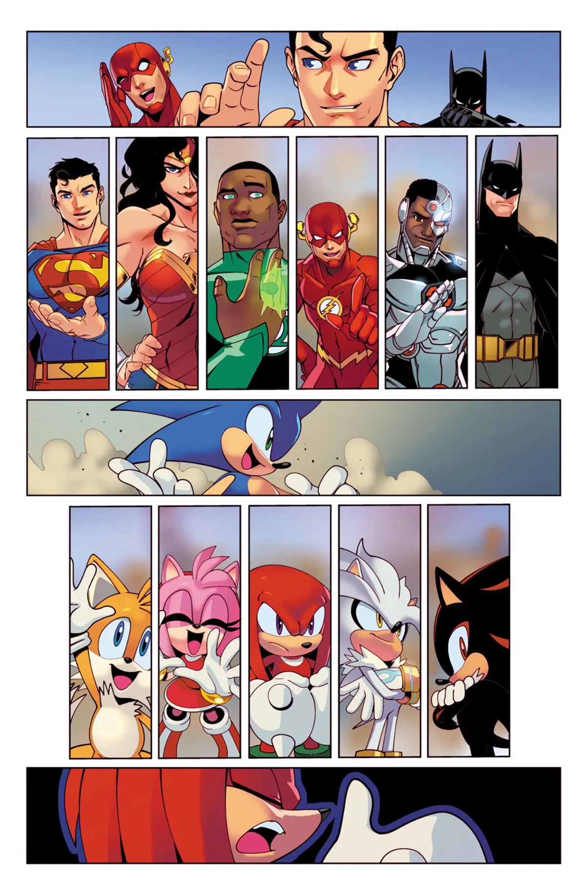 Персонажи комикса DC X Sonic the Hedgehog