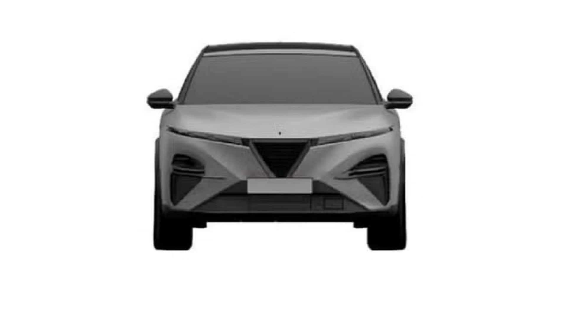 Light triangle on the rear of the Alfa Romeo Stelvio 2025