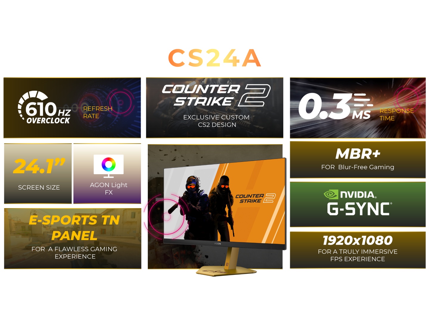 AOC Agon Pro CS24A - monitor for gamers