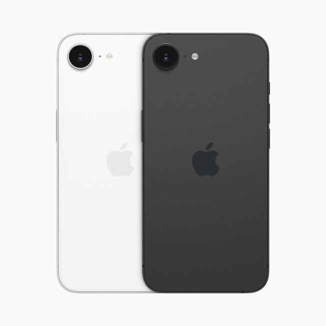 Couleurs de l'iPhone 16e au dos