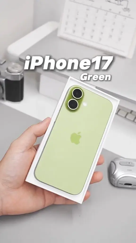 Вероятный зеленого цвета iPhone 17