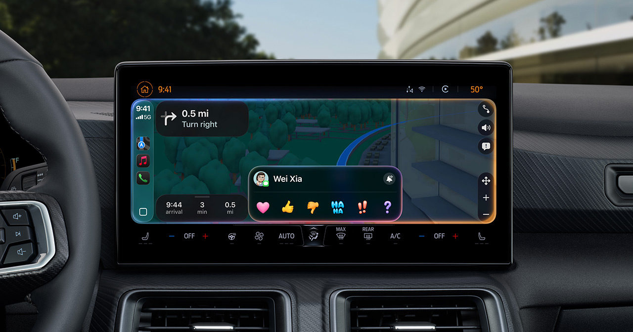 Tapbacks у CarPlay