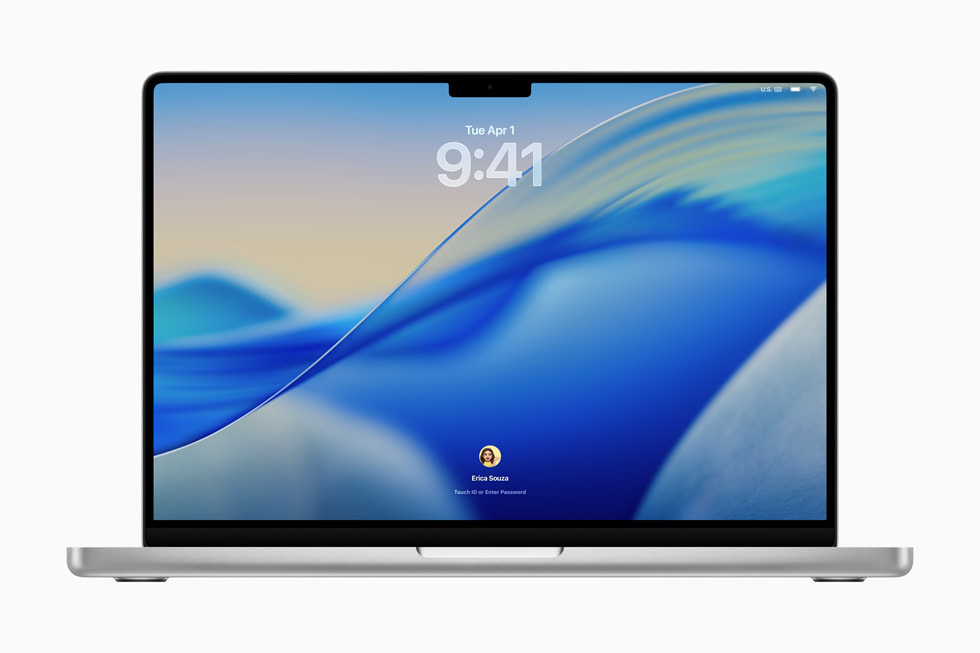 macOS Tahoe 26 - Écran de verrouillage