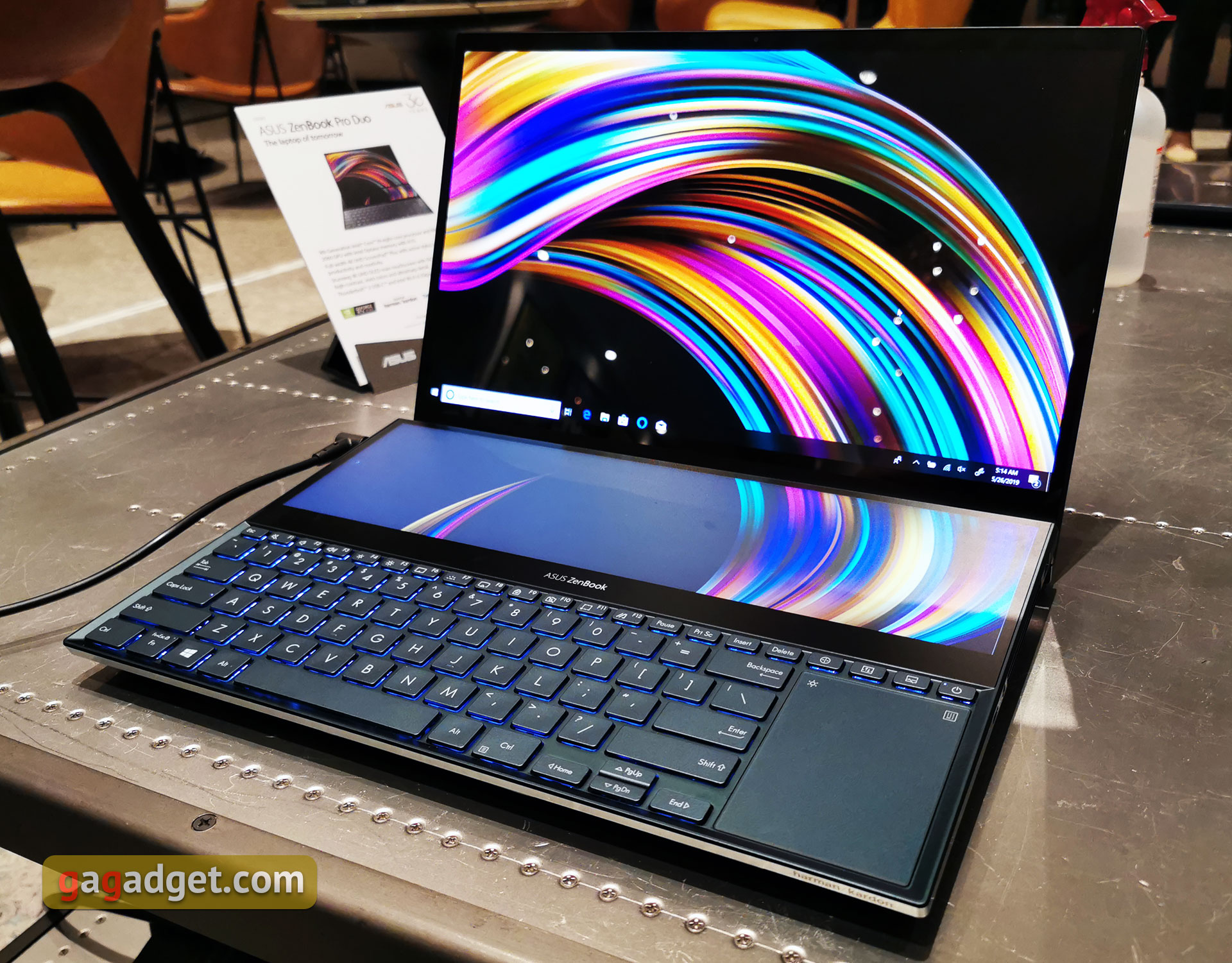 Ноутбук ASUS ZenBook Pro Duo с двумя экранами: первые впечатления