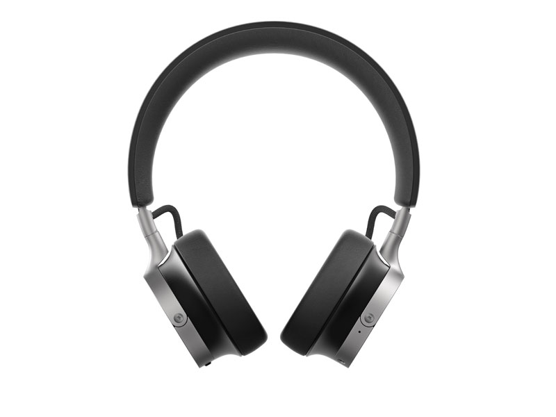 Front view of the Beyerdynamic Aventho 100 black headphones
