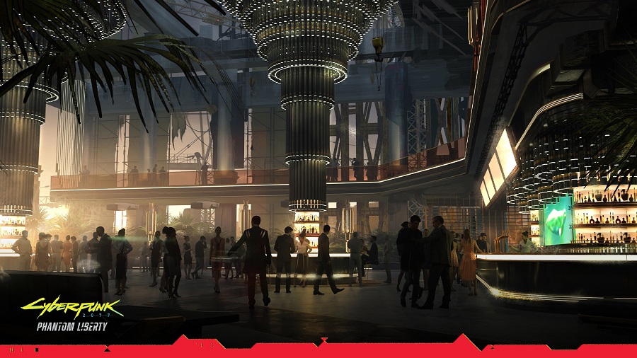 Elite club in a captured cathedral: on the new artwork of the Phantom Liberty expansion for Cyberpunk 2077 developers showed the place of rest, negotiations and making important deals of the most influential people in Night City-2