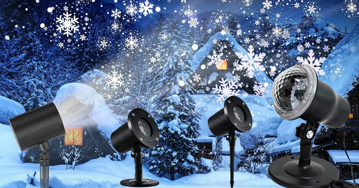 snowflake projector light