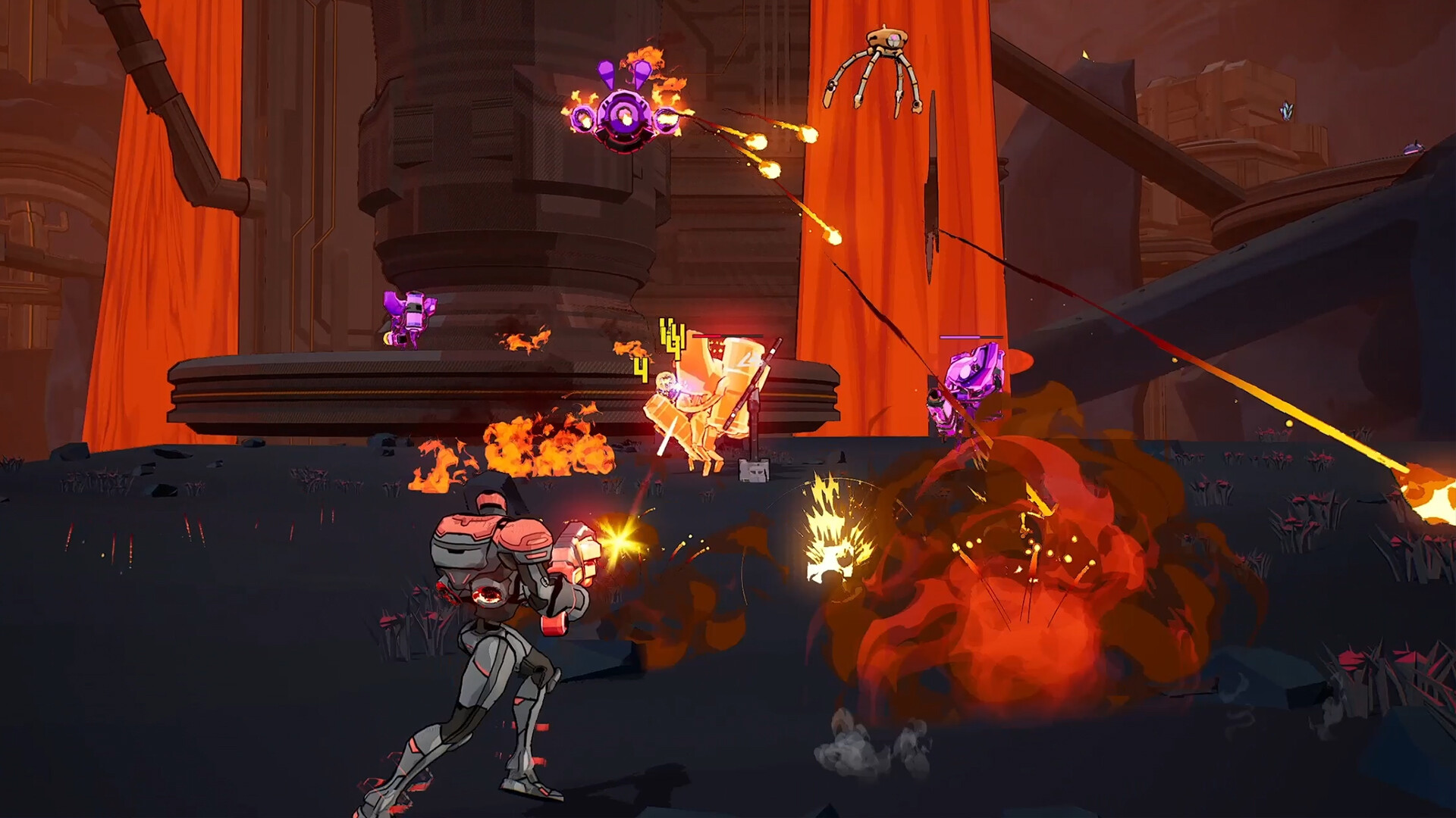 Bullet hell style battles