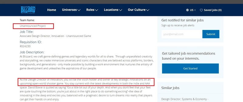 Blizzard développe un jeu de tir en monde ouvert - peut-être un jeu basé sur l'univers de StarCraft-2