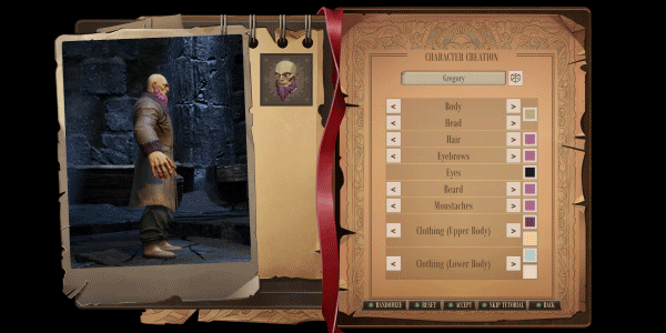 Character customisation