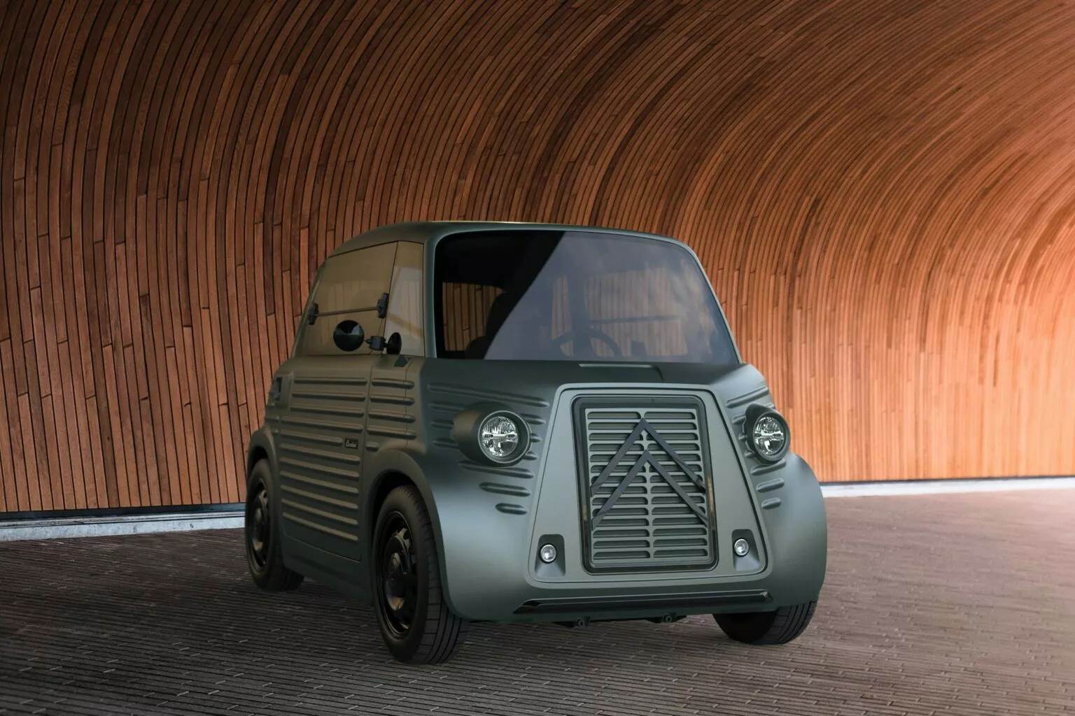 Citroën Type Ami en style rétro.