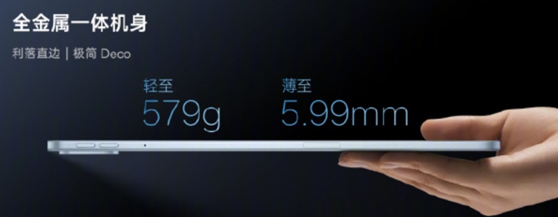 Тонкий корпус OnePlus Pad 2