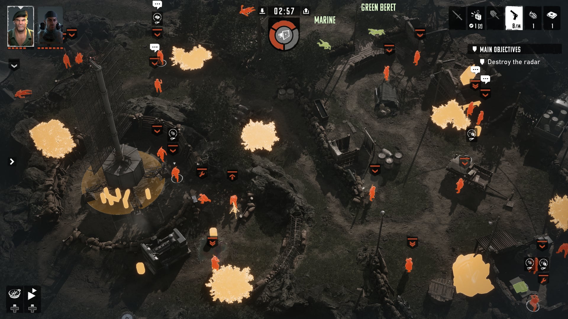 Interface of Commandos: Origins