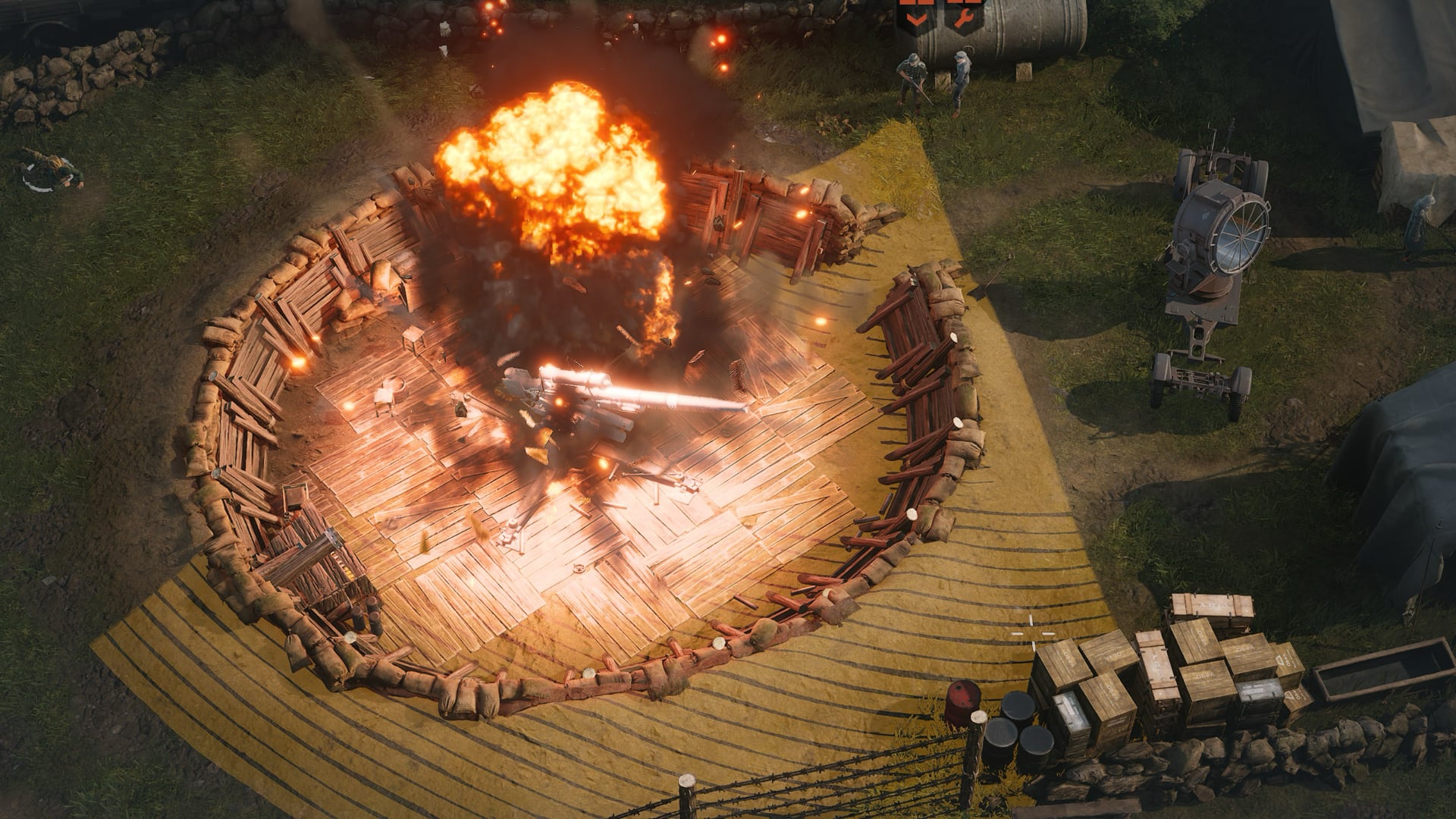 A scene from the game Commandos: Origins