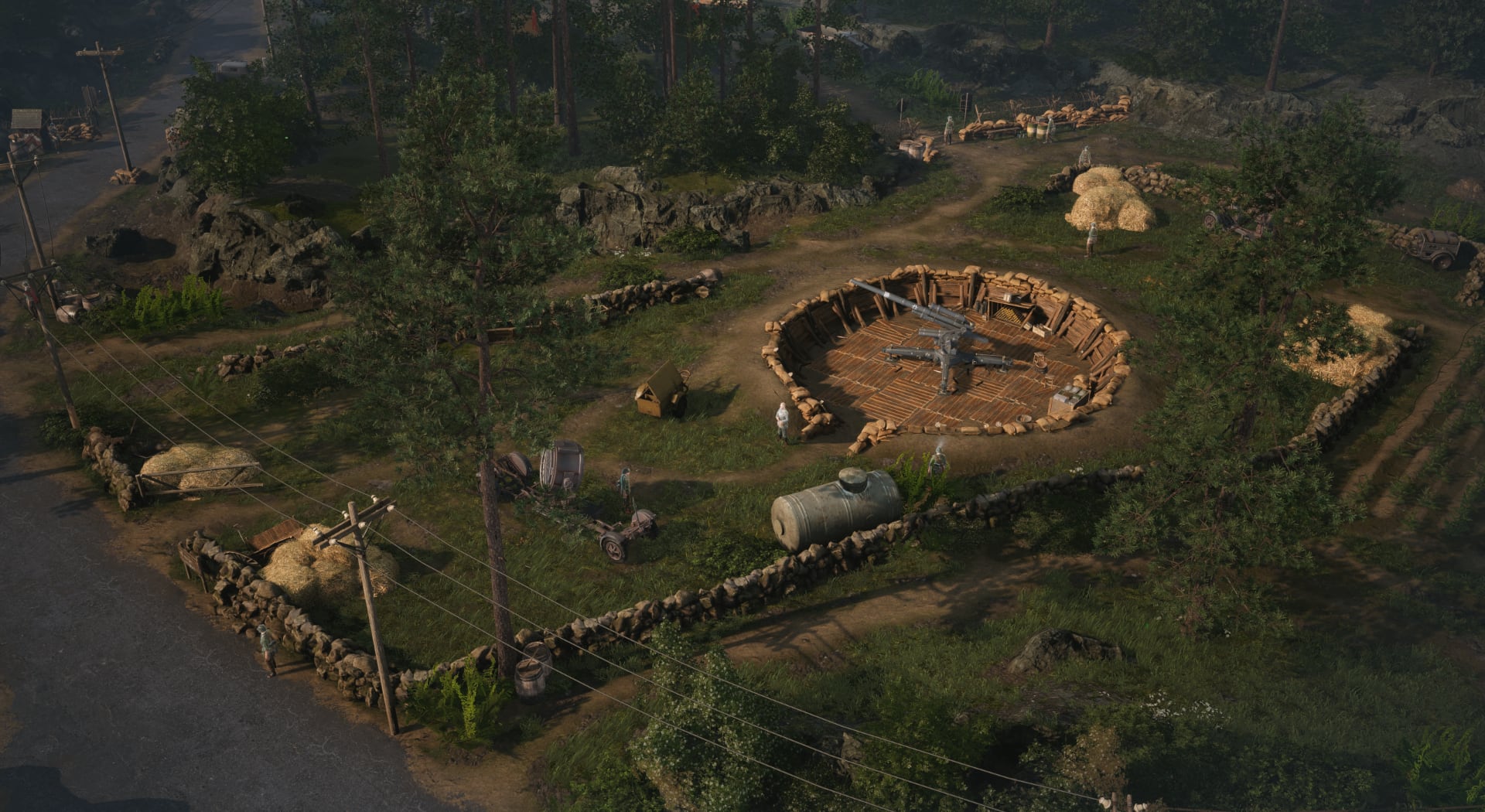 A scene from the game Commandos: Origins