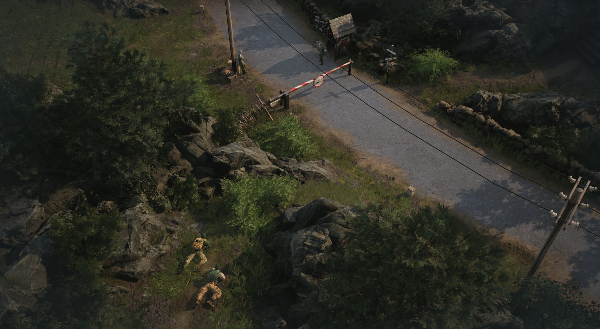 A scene from the game Commandos: Origins