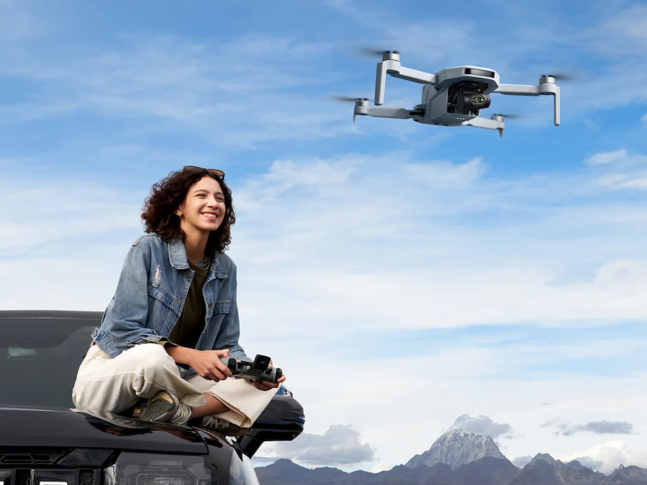 Atom 2 drone in the air