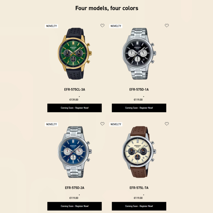 Часы Casio Edifice EFR-575