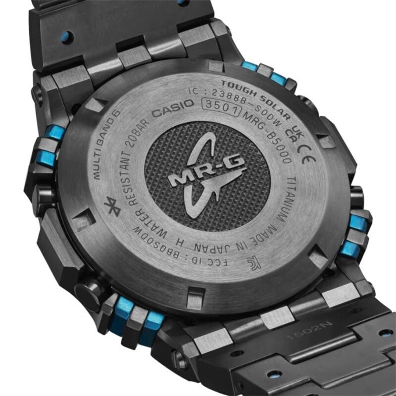 Casio MRG-B5000BA-1JR watch with Bluetooth and Tough Solar functions