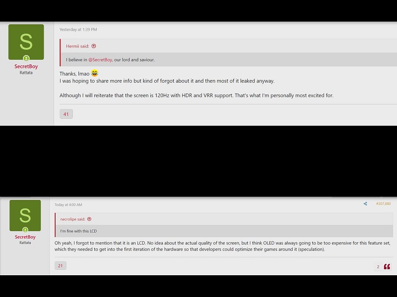 Screenshot from Famiboards forum