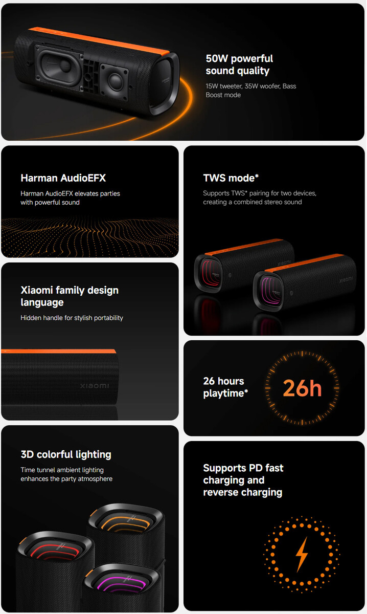 Features of Xiaomi Sound Party Speaker