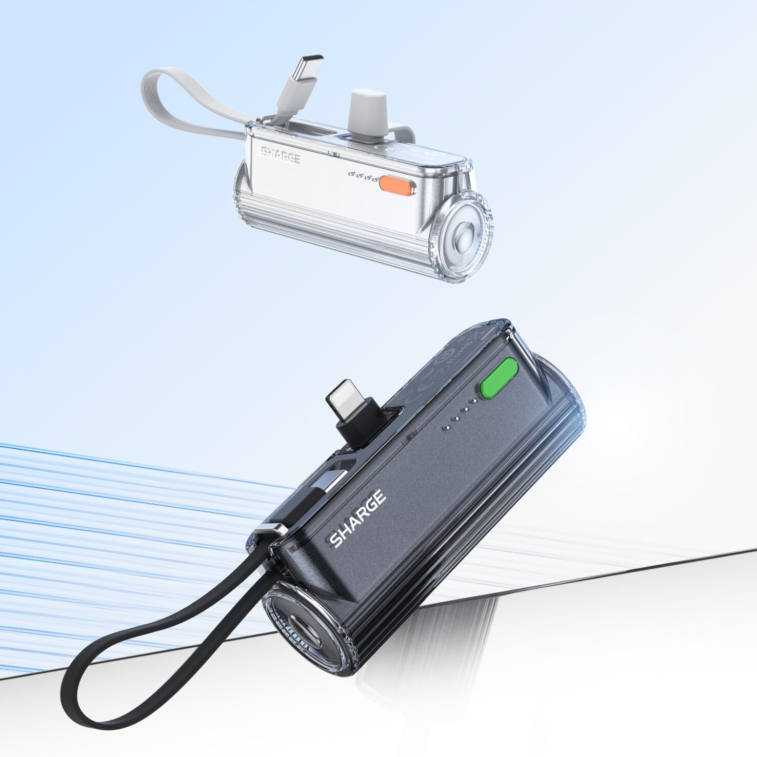 Switching on the Power Bank Mini 2