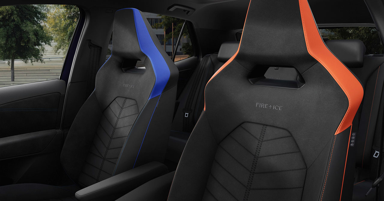 Rear view of the ID.3 GTX FIRE+ICE