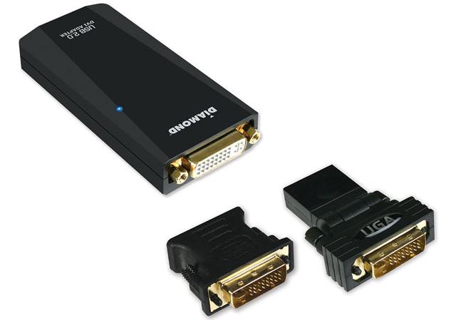 Адаптеры для подключения мониторов по USB Diamond Multimedia BVU165 и BVU165LT Адаптеры для подключения мониторов по USB Diamond Multimedia BVU165 и BVU165LT