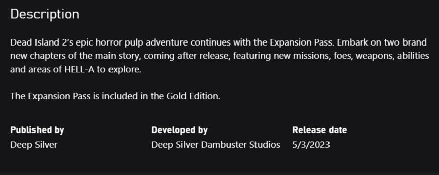 Пригоди на руїнах Лос-Анджелеса не закінчені! У Microsoft Store виявлено сторінку Expansion Pass для Dead Island 2 -2