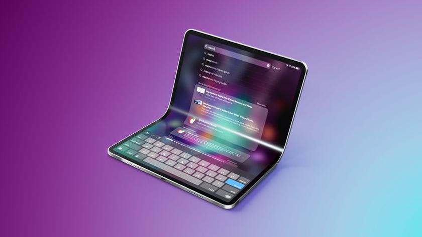 Складной iPhone. Иллюстрация