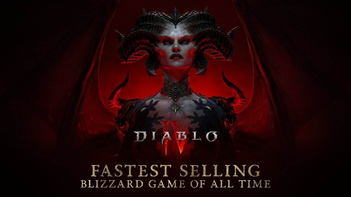 У день релізу Diablo IV стала найшвидше продаваною грою Blizzard. Гравці провели у світі Санктуарію понад 93 мільйони годин