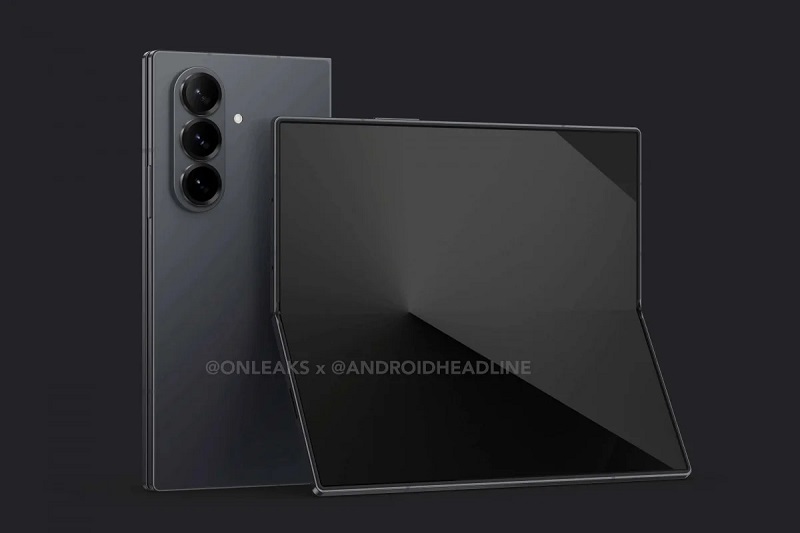 Rendu fuite du Galaxy Z Fold 7