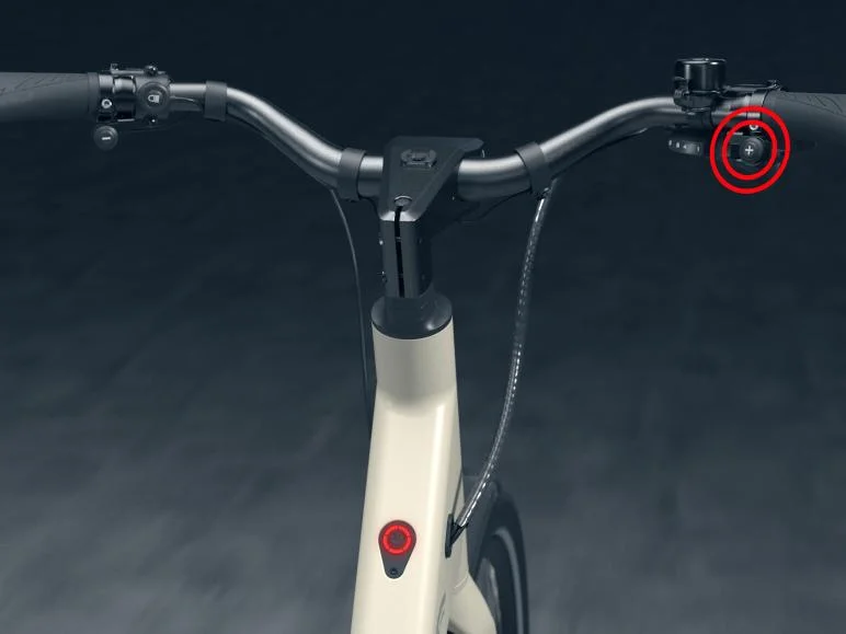 Hydraulic disc brakes on the Crivit Y.3