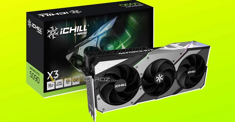 Упаковка RTX 5090 від iChill