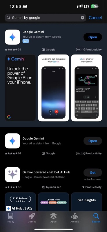 Google prépare une application Gemini autonome pour iOS - Les utilisateurs philippins l'ont remarqué-2