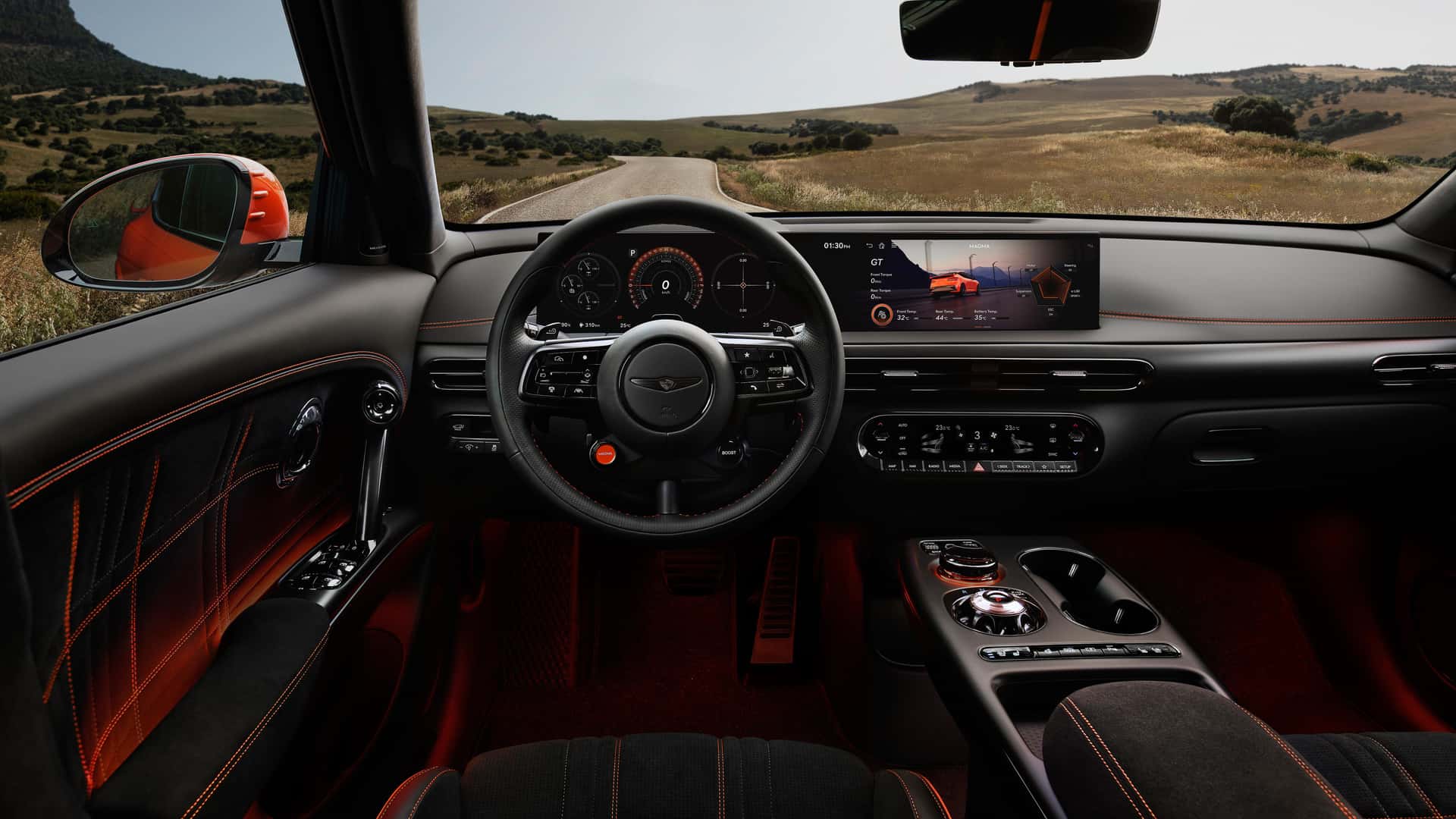 Интерьер электрокроссовера Genesis GV60 Magma