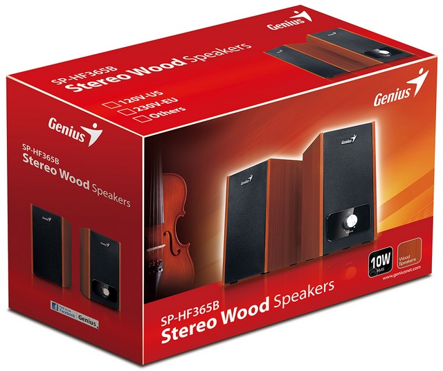 Традиционные колонки Genius SP-HF365B и SP-HF805B-3
