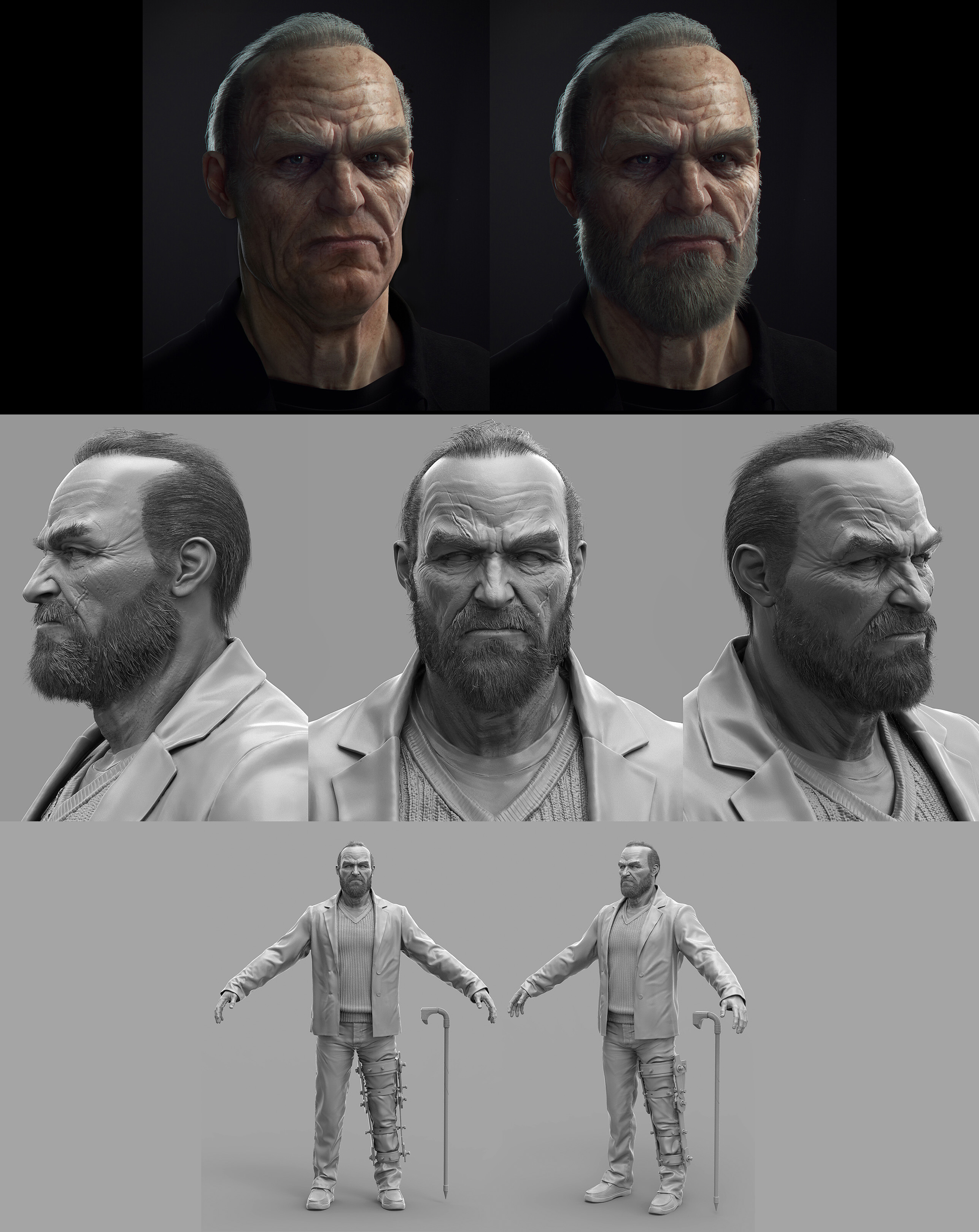 Concept art de Killer Croc