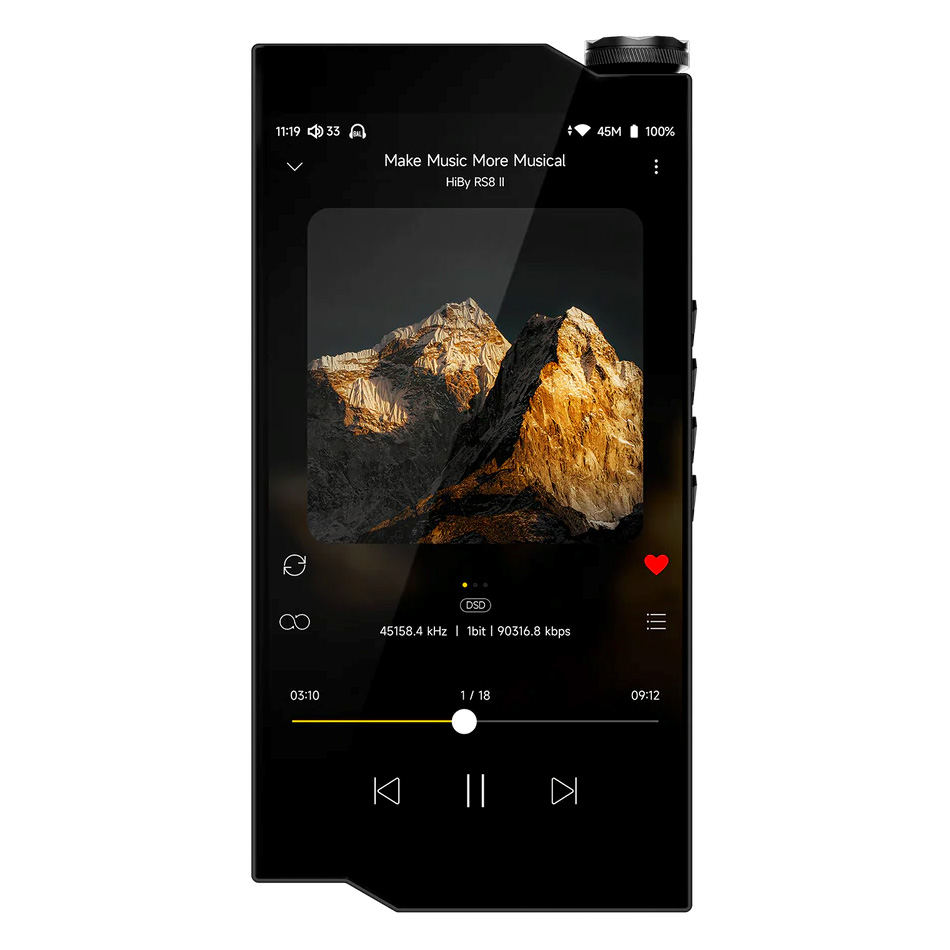 HiBy RS8 II lecteur dans la main