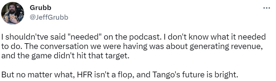 Xbox head of marketing Aaron Greenberg has denied that Hi-Fi RUSH is a commercial failure. He claims that Microsoft is happy with the performance of Tango Gameworks-2